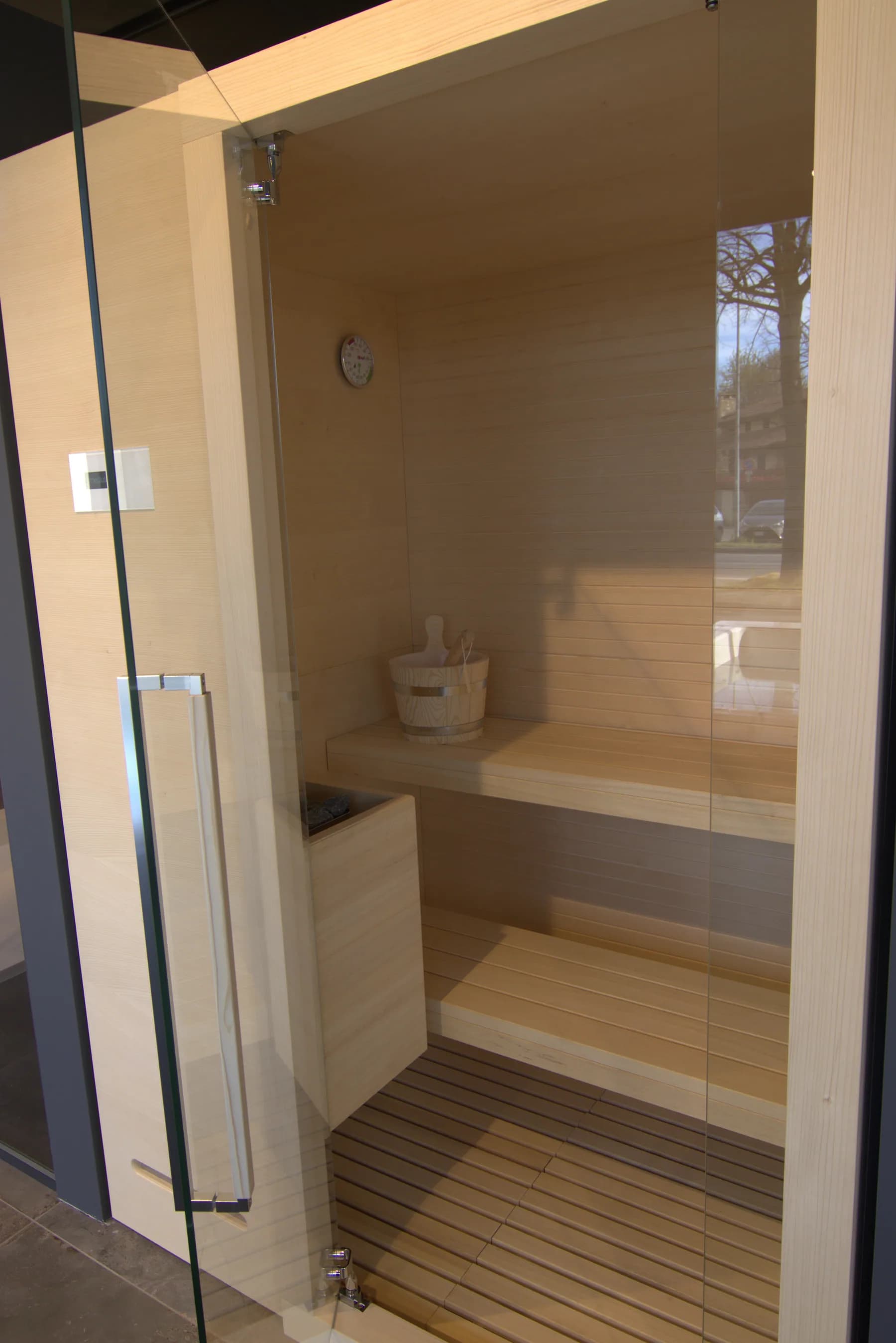 Area wellness con sauna finlandese